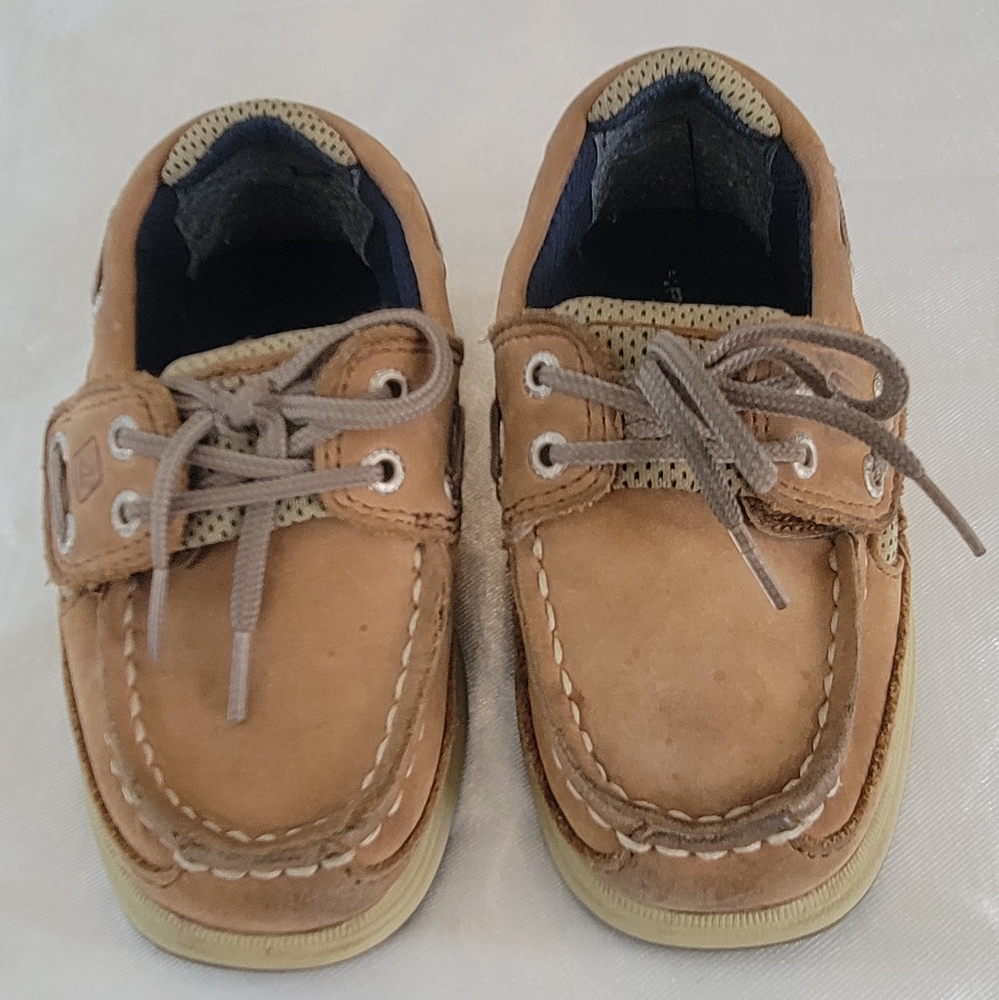Sperry Kids Tan Boat Shoes